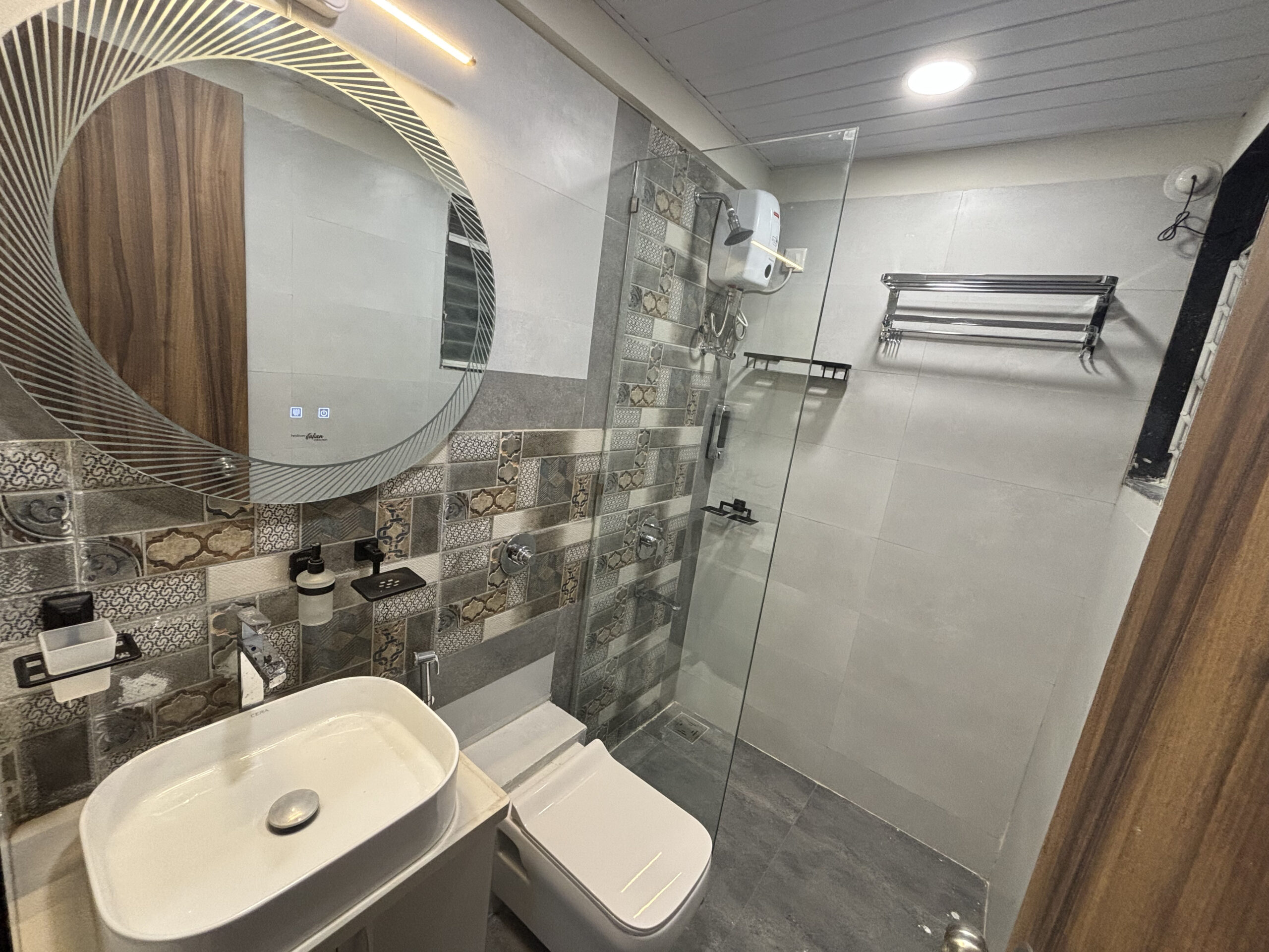 Modern Bathroom with LED Mirror