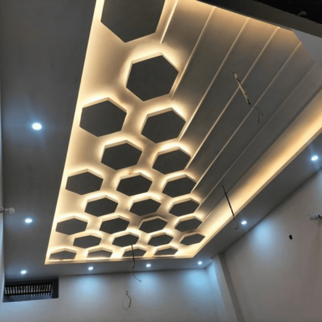 honeycomb false ceiling design